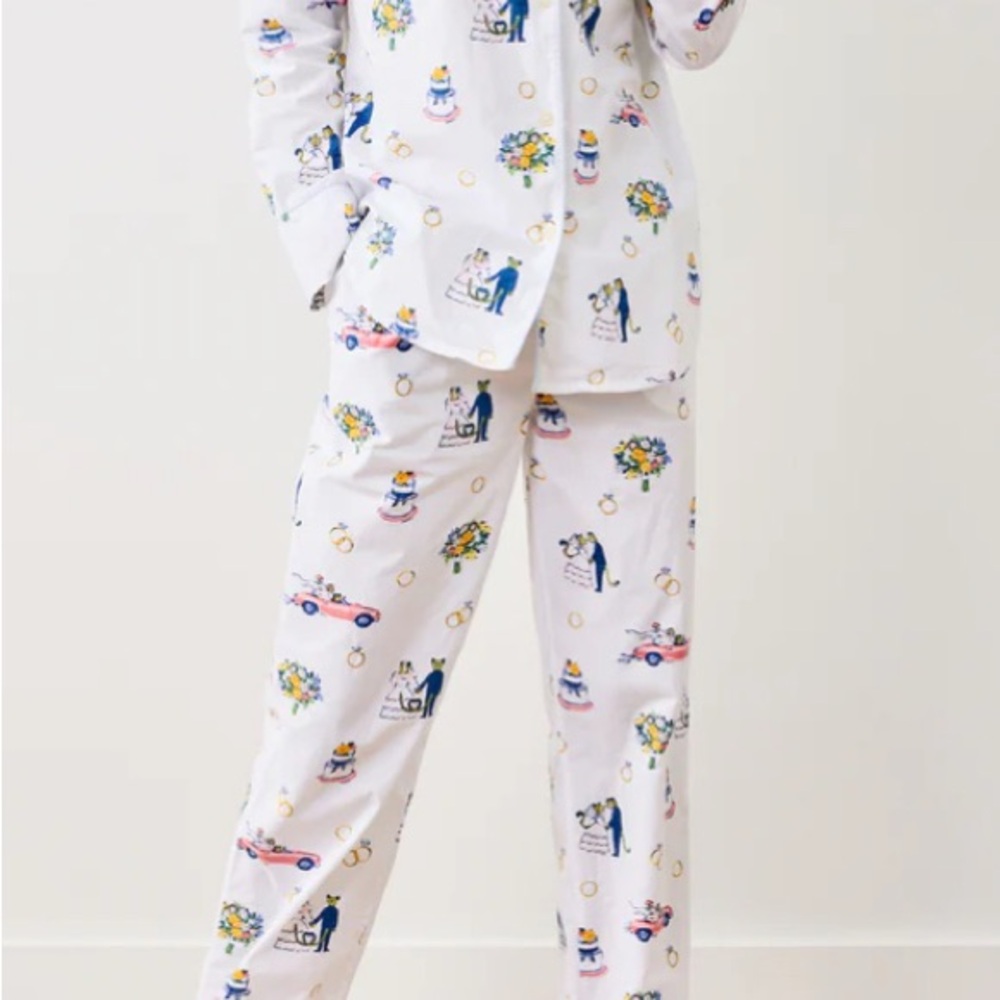 Printfresh Pajama Set Long Sleeve Long Pants SIZE L Happily Ever After - Picture 4 of 5